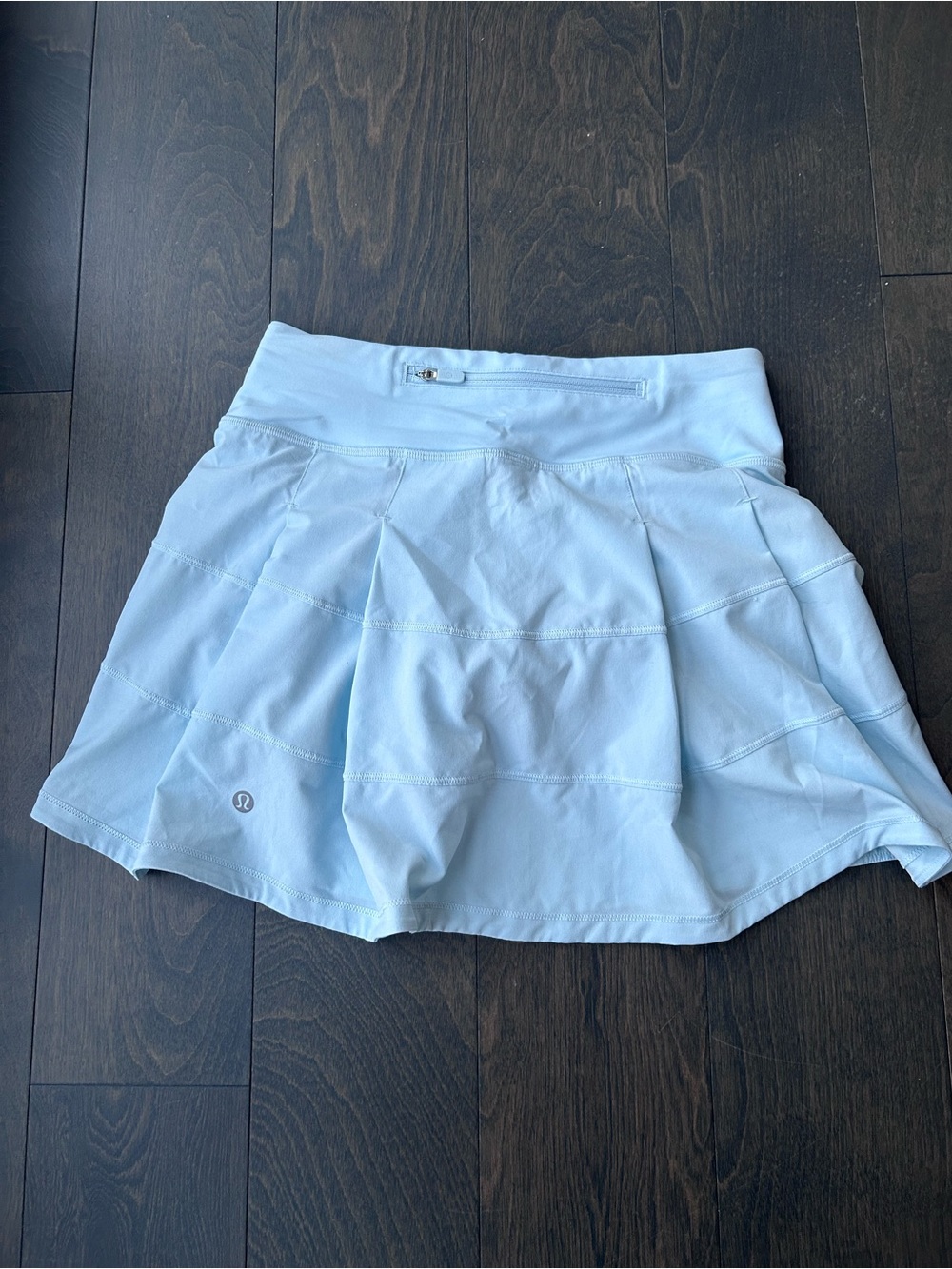 lululemon athletica pace rival skirt size 0 light blue